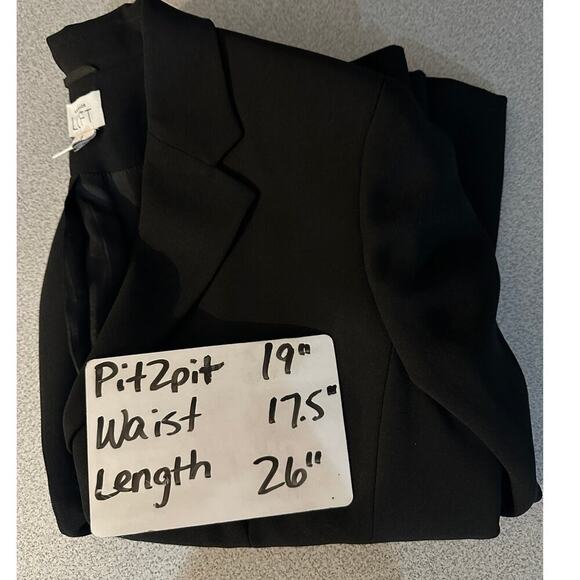 Ann Taylor LOFT Size 8 Black‎ Blazer 3 Button career office professional work - Picture 4 of 8